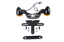 Load image into Gallery viewer, Black Bullet Rear Turn Signal Bar and License Plate 1999 / 2008 FLHR FLHT FLHTC FLHTCU FLTR FLHX