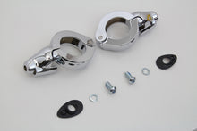 Load image into Gallery viewer, Chrome Turn Signal Relocation Kit 41mm Forks 0 /  Custom Application
