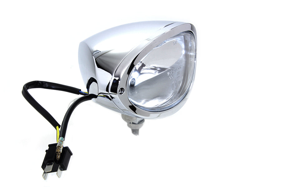 Chrome Oval Style Headlamp 0 /  Custom application