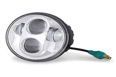 Cyron Urban 5-3/4 LED Headlamp Unit Chrome 1971 / 1984 FX 1965 / UP XL 1984 / UP FXST 1984 / 1994 FXR 1991 / 2017 FXD