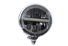 Load image into Gallery viewer, 5-3/4 Bates Style LED Headlamp Chrome 0 /  All models
