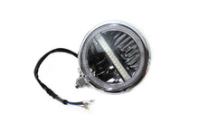 Load image into Gallery viewer, 5-3/4 Bates Style LED Headlamp Chrome 0 /  All models