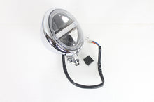 Load image into Gallery viewer, 5-3/4 Bates Style LED Headlamp Chrome 0 /  All models