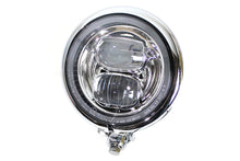 Load image into Gallery viewer, 5-3/4 Bates Style LED Headlamp Chrome 0 /  All models