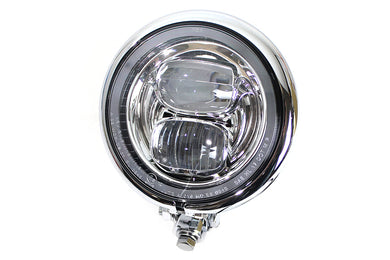 5-3/4 Bates Style LED Headlamp Chrome 0 /  All models