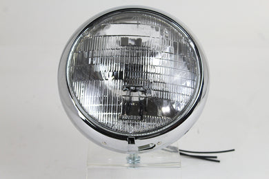 Vintage 7 Round Headlamp 6 Volt 1949 / 1959 FL