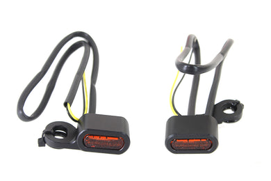 Black LED Turn Signal Set 2000 / 2014 FLST 2000 / 2014 FXST 1999 / 2017 FXD 1996 / 2003 XL