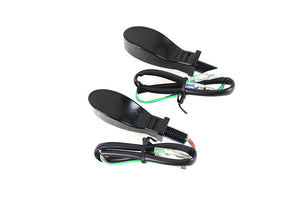 Black Tear Drop Shaped LED Turn Signal Set with Clear Lens 0 /  Custom application