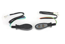 Load image into Gallery viewer, Black Tear Drop Shaped LED Turn Signal Set with Smoked Lens 0 /  Custom application