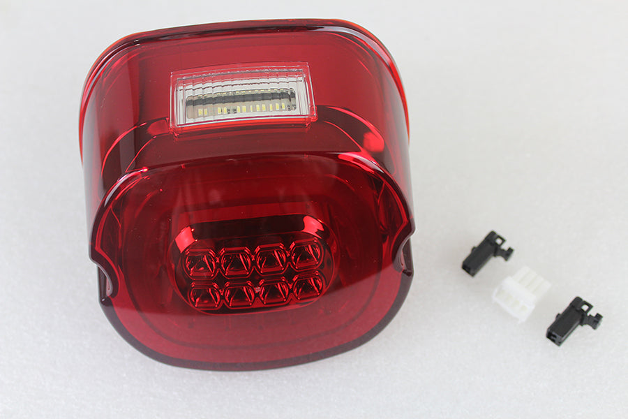 Red Lens Tail Lamp with LED Turn Signals 1999 / 2013 FL 1999 / 2013 FX 1999 / 2013 XL