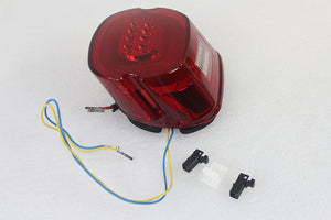 Red Lens Tail Lamp with LED Turn Signals 1999 / 2013 FL 1999 / 2013 FX 1999 / 2013 XL