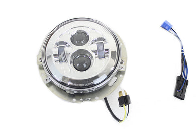 7 LED Headlamp Assembly Chrome 2014 / UP FLT except FLTR2014 / UP FLHXXX 1991 / 2017 FLS 1991 / 2017 FLSS 1991 / 2017 FLSTC 1991 / 2017 FLSTF 1991 / 2017 FLSTFB 1991 / 2017 FLSTFBS 1991 / 2014 FLSTN