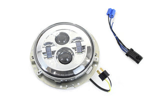 7 LED Headlamp Assembly Chrome 2014 / UP FLT except FLTR2014 / UP FLHXXX 1991 / 2017 FLS 1991 / 2017 FLSS 1991 / 2017 FLSTC 1991 / 2017 FLSTF 1991 / 2017 FLSTFB 1991 / 2017 FLSTFBS 1991 / 2014 FLSTN
