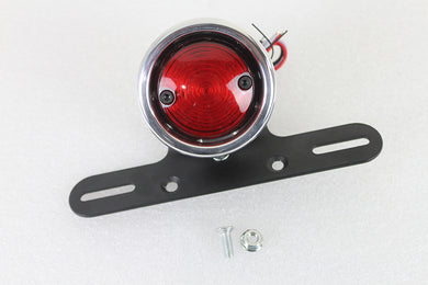 LED Round Tail Lamp Assembly Chrome 0 /  Custom application