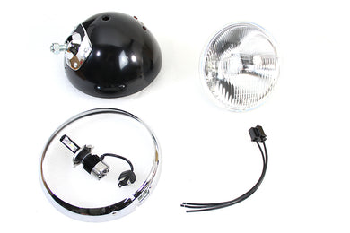 7 12 Volt LED Headlamp Black 1949 / 1959 FL application
