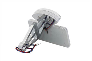 Chrome Horizontal Style Tail Lamp Assembly with Clear Lens 1984 / 2007 FXST 1986 / 2007 FLST 2006 / 2007 FXD