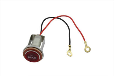 Indicator Lamp Hi-Beam Type Red 1973 / 1982 FX for visor and dash
