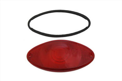 Tail Lamp Lens Cateye Style Red Chrome 0 /  Replacement application for cateye tail lamps