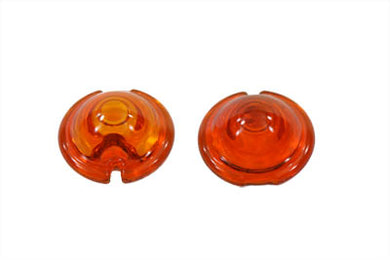 Replica Marker Lamp Lens Glass Bullet Style Amber 0 /  Custom application for bullet style marker lamps