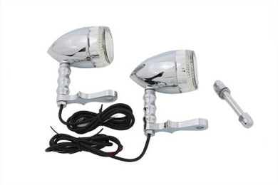 Bullet Turn Signal Set with Headlamp Mount 0 /  Custom application