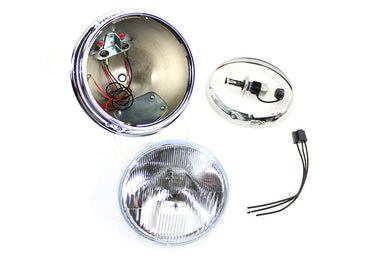 7 12 Volt LED Glide Headlamp Chrome 1949 / 1959 FL