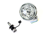 Load image into Gallery viewer, 5-3/4 Bates Style 12 Volt LED Headlamp Chrome 0 /  Custom application