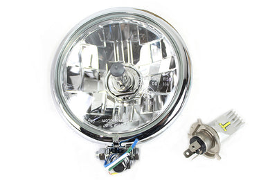 5-3/4 Bates Style 6 Volt LED Headlamp Chrome 0 /  Custom application