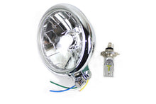 Load image into Gallery viewer, 5-3/4 Bates Style 6 Volt LED Headlamp Chrome 0 /  Custom application