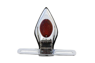 Chrome Tear Drop LED Tail Lamp Assembly with Red Lens 0 /  Custom application