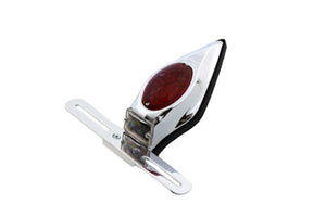 Chrome Tear Drop LED Tail Lamp Assembly with Red Lens 0 /  Custom application