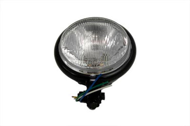 5-3/4 Black Round Headlamp 0 /  Custom application