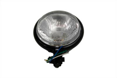5-3/4 Black Round Headlamp 0 /  Custom application