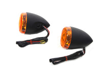 Load image into Gallery viewer, Black Torpedo Style Rear Turn Signal Set 2001 / UP FXSTD