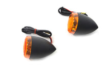Load image into Gallery viewer, Black Torpedo Style Rear Turn Signal Set 2001 / UP FXSTD
