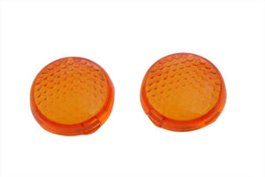 Turn Signal Lens Set Torpedo Style Amber 2000 / 2007 FXSTD