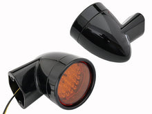 Load image into Gallery viewer, Black Revox Bullet Style LED Rear Turn Signal Set 1994 / 2013 FLH 1998 / 2013 FLT 1996 / UP FLST