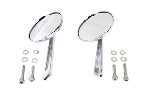 Air Flow Mirror Set with Straight Billet Stems 0 /  All models for left and right side application