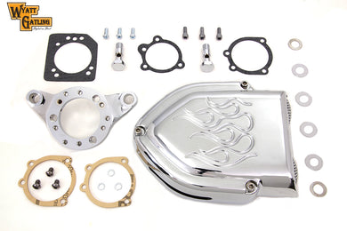 Chrome Wyatt Gatling Air Cleaner Kit 1991 / UP XL