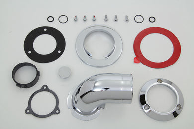 Heavy Breather Air Cleaner Kit Chrome 2008 / 2016 FLHR 2008 / 2016 FLHX 2008 / 2016 FLHTK 2008 / 2016 FLHTC 2016 / 2017 FXD 2016 / 2017 FXST