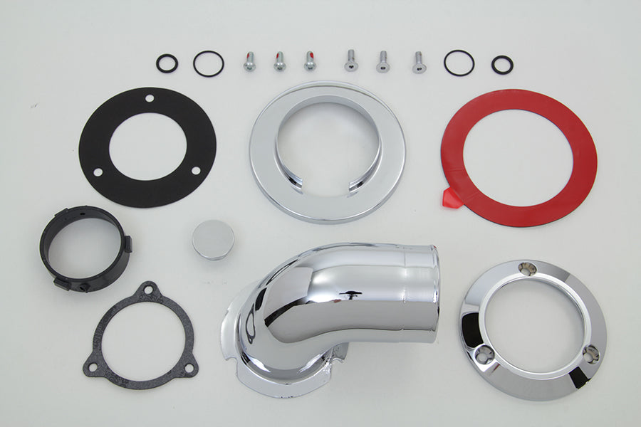 Heavy Breather Air Cleaner Kit Chrome 2008 / 2016 FLHR 2008 / 2016 FLHX 2008 / 2016 FLHTK 2008 / 2016 FLHTC 2016 / 2017 FXD 2016 / 2017 FXST