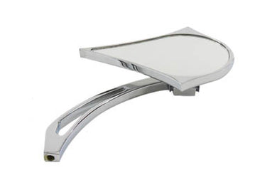 Chrome Spike Oval Mirror with Billet Cross Head Stem 1965 / UP All models for left or right side application