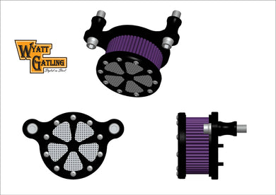 Wyatt Gatling Air Cleaner Kit Chrome 2008 / 2016 FLT