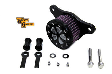 Wyatt Gatling Air Cleaner Kit Black 2001 / 2015 FXST 2001 / 2015 FLST 2000 / 2017 FXD 2000 / 2007 FLT