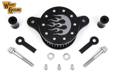 Wyatt Gatling Air Cleaner Kit Black 2001 / 2015 FXST 2001 / 2015 FLST 2000 / 2017 FXD 2000 / 2007 FLT
