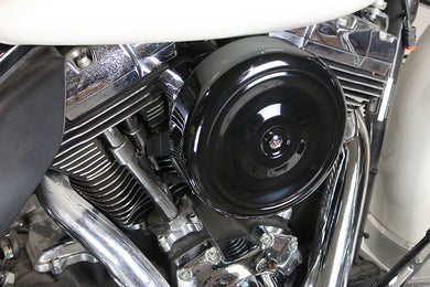 8 Round Air Cleaner Kit Black 2008 / 2016 FLH