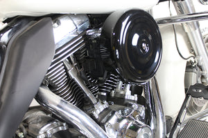 8 Round Air Cleaner Kit Black 2008 / 2016 FLH