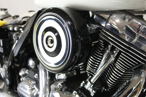 8 Round Air Cleaner Kit Black 2008 / 2016 FLH