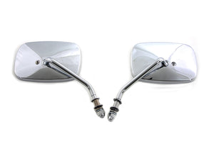 Replica Swivel Mirror Set with Short Stem Chrome 1965 / UP All models for left and right side application