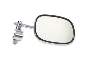 Chrome Rectangle Mirror with Clamp On Stem 0 /  Custom application to clamp onto left or right side