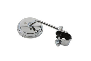 Chrome 3 Round Mini Mirror with Clamp On Stem 0 /  Custom application to clamp onto left or right side